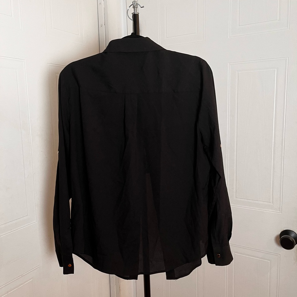 Ivanka Trump Black Button Up - Picture 3 of 4